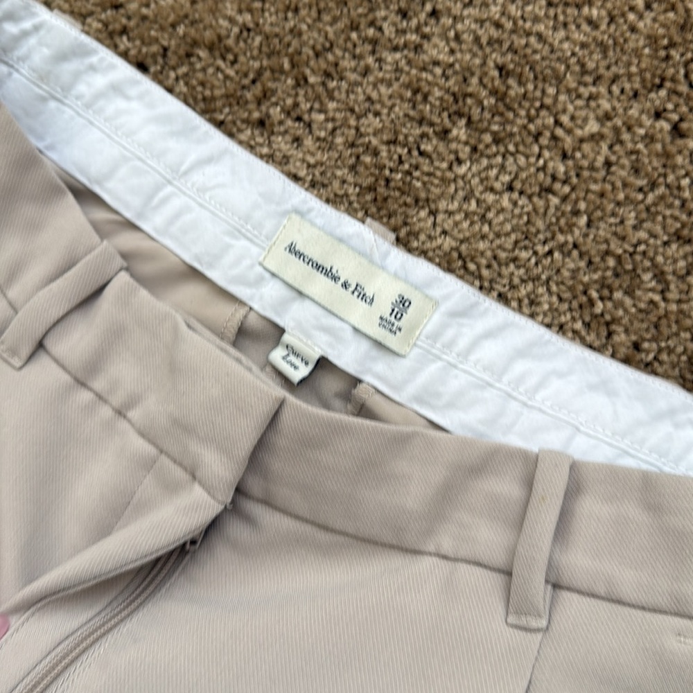 Abercrombie & Fitch Women's Cream Trousers - Picture 7 of 14